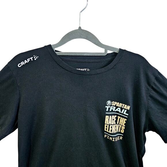 Women's Size XL Spartan Trail Race Tee Shirt Black Event Finisher Workout - Picture 2 of 7